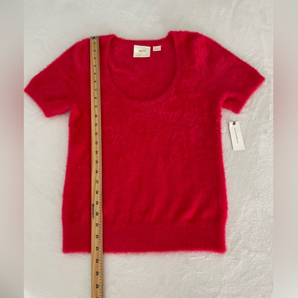 Maeve by Anthropologie Size M Rona Eyelash Sweater Tee NWT - Picture 16 of 16